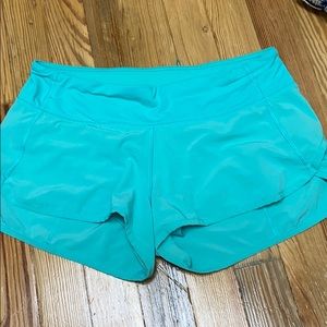 Lululemon Speed Up Shorts 2.5” teal